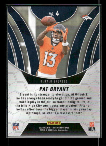 Pat Bryant - 2025 Mosaic Football - Elevate - Rookie