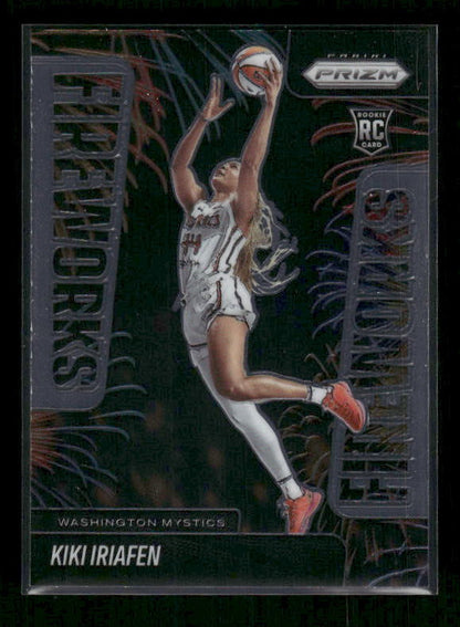 Kiki Iriafen - 2025 Prizm WNBA - Fireworks - Rookie