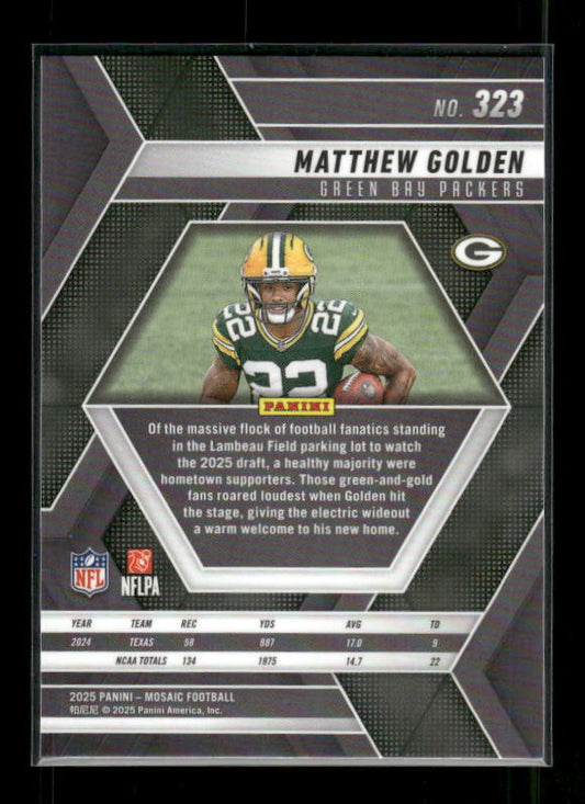 Matthew Golden - 2025 Mosaic Football - Rookie