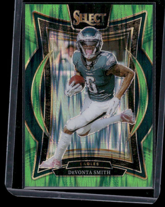Devonta Smith - 2024 Select Football - Green Shock /599 - Concourse