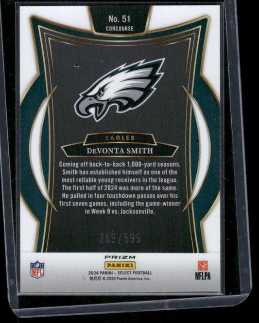 Devonta Smith - 2024 Select Football - Green Shock /599 - Concourse