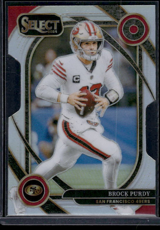 Brock Purdy - 2024 Select Football - Silver Die-Cut - Club Level