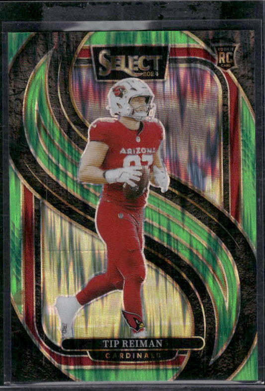Tip Reiman - 2024 Select Football - Green Shock /499 - Premier Level - Rookie