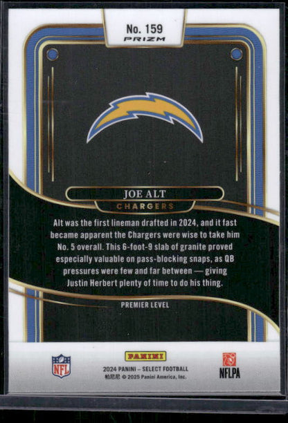 Joe Alt - 2024 Select Football - Red / Black Shock - Premier Level - Rookie