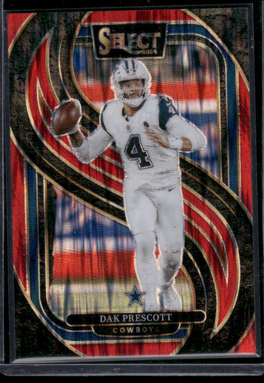 Dak Prescott - 2024 Select Football - Red Shock /249 - Premier Level