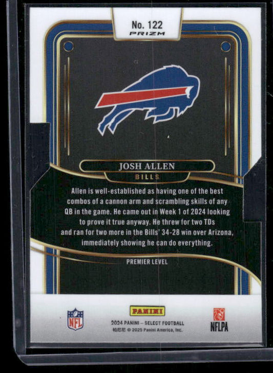 Josh Allen - 2024 Select Football - Silver Die-Cut - Premier Level