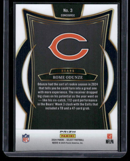 Rome Odunze - 2024 Select Football - Green / Yellow Shock - Concourse