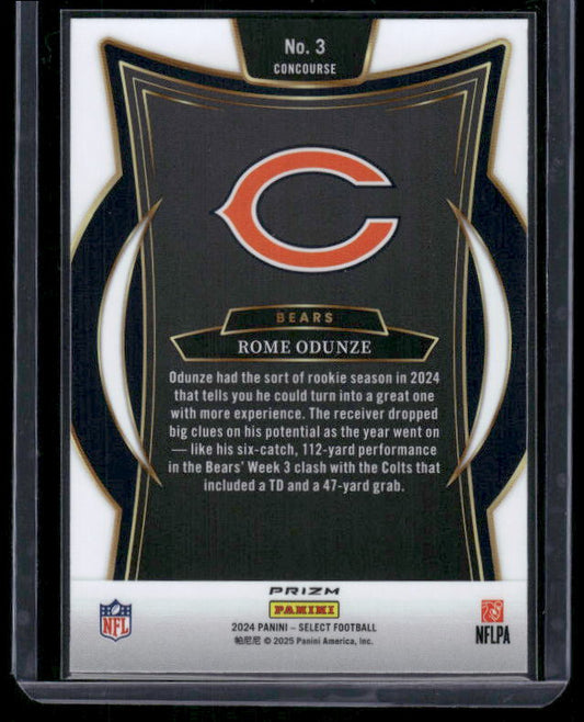 Rome Odunze - 2024 Select Football - Green / Yellow Shock - Concourse
