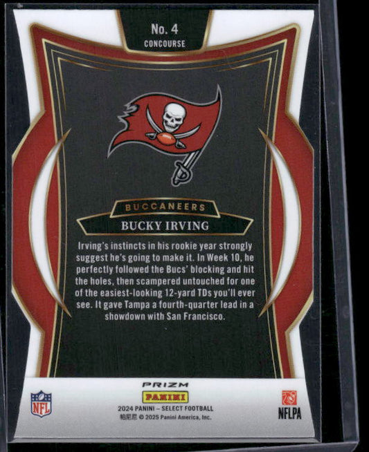 Bucky Irving - 2024 Select Football - Silver Die-Cut - Concourse - Rookie