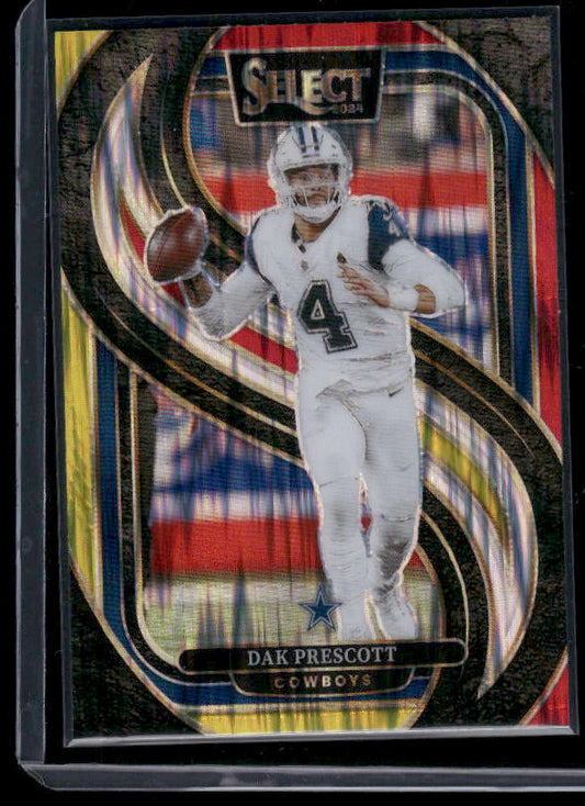 Dak Prescott - 2024 Select Football - Red / Yellow Shock - Premier Level