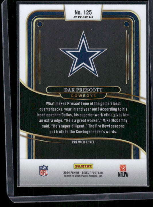 Dak Prescott - 2024 Select Football - Red / Yellow Shock - Premier Level