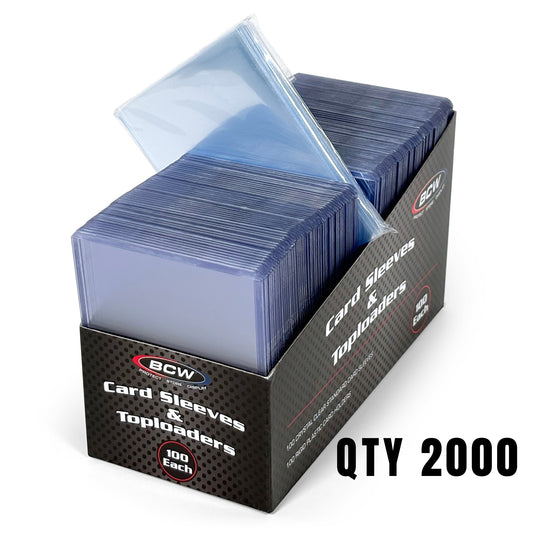 BCW Card Sleeve and Toploader Combo Pack - Standard (2000 CT) - Free Shipping