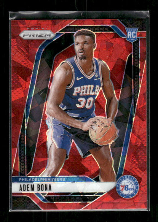 Adem Bona - 2024-25 Panini Prizm - Prizms Red Ice - Rookie