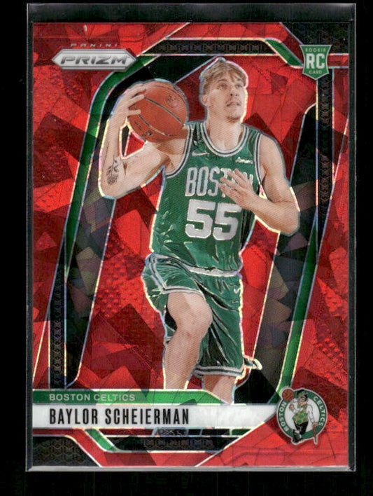 Baylor Scheierman - 2024-25 Panini Prizm - Prizms Red Ice - Rookie
