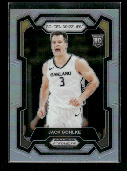 Jack Gohlke - 2024 Panini Prizm Draft Picks - Prizms Silver - Rookie