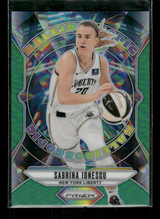 Sabrina Ionescu - 2024 Panini Prizm WNBA - Kaleidoscopic Prizms Green - Rookie