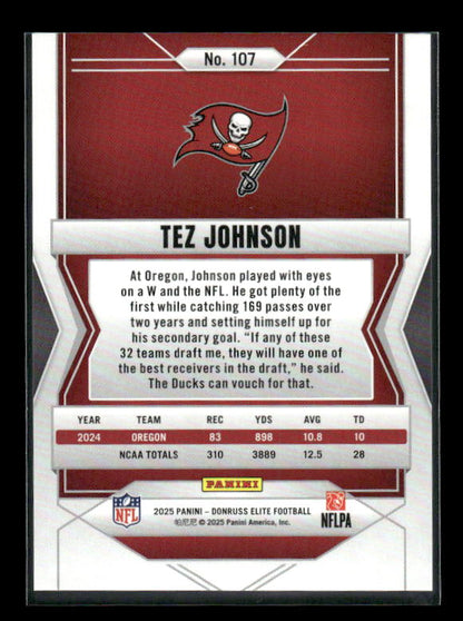 Tez Johnson - 2025 Donruss Elite - Green Disco - Rookie