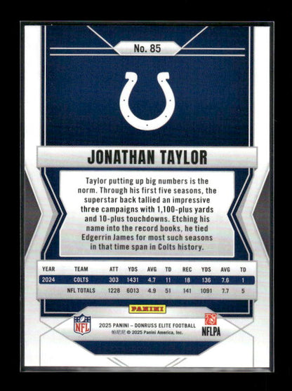 Jonathan Taylor - 2025 Donruss Elite - Green Disco