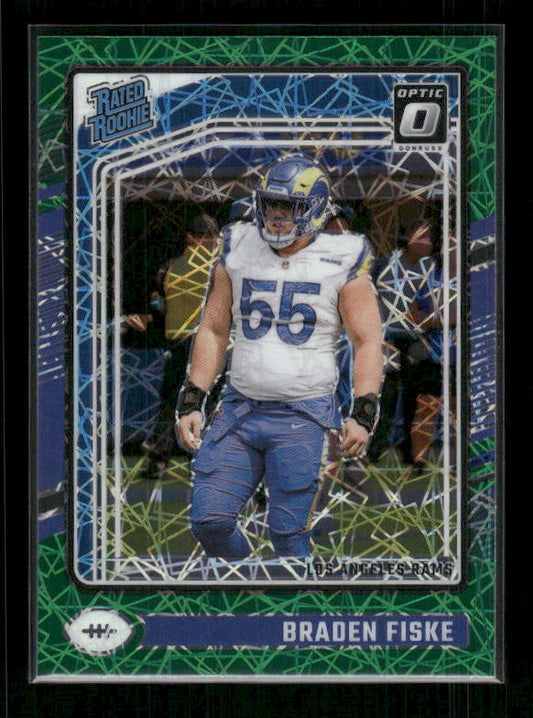 Braden Fiske - 2024 Donruss Optic - Green Velocity - Rated Rookie