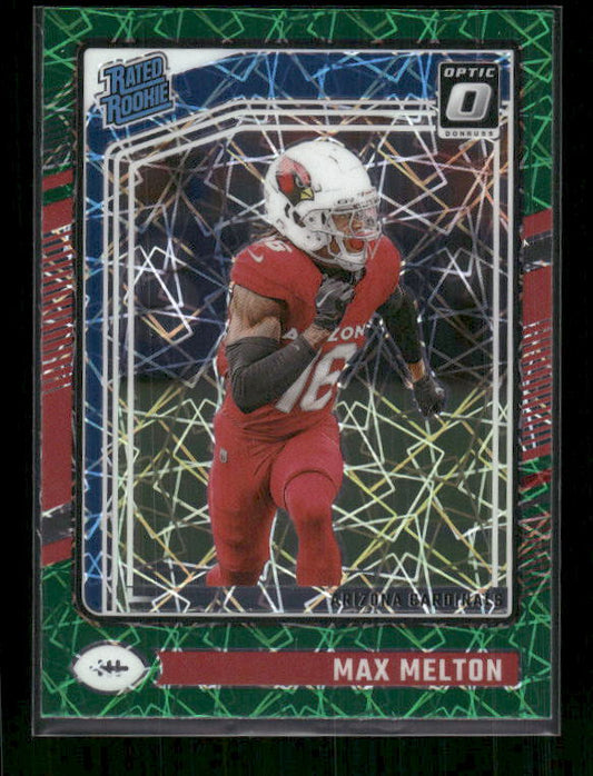 Max Melton - 2024 Donruss Optic - Green Velocity - Rated Rookie