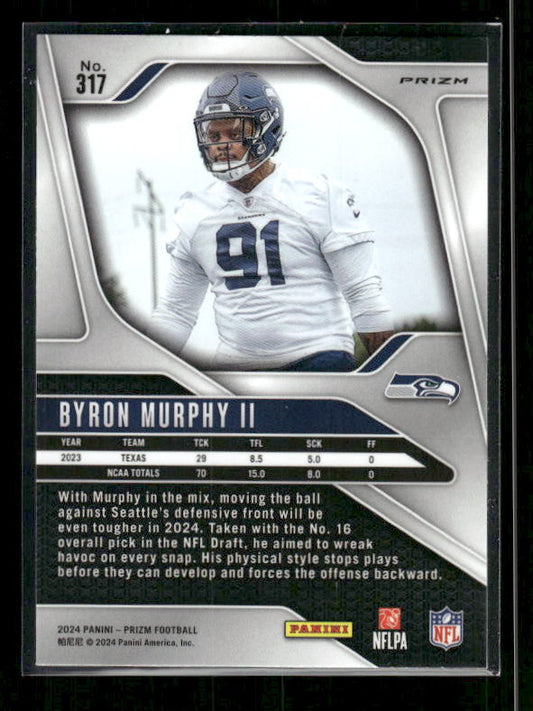 Byron Murphy II - 2024 Panini Prizm - Pink - Rookie