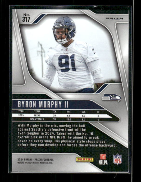 Byron Murphy II - 2024 Panini Prizm - Lazer - Rookie