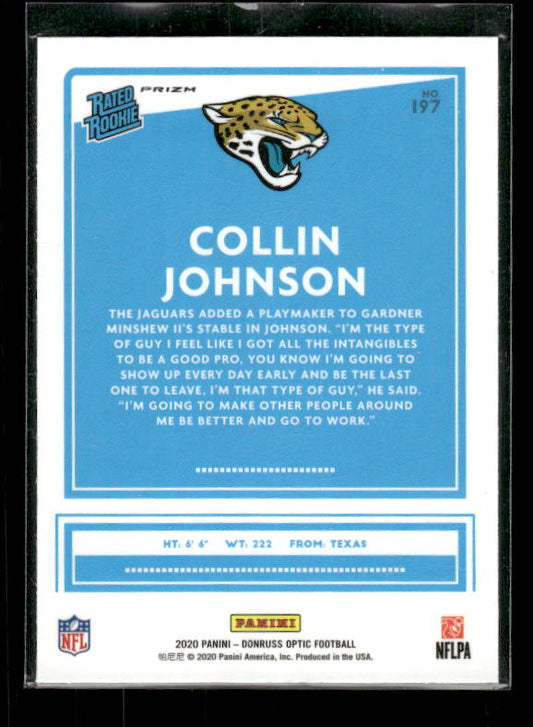 Collin Johnson - 2020 Donruss Optic - Blue Scope - Rated Rookie