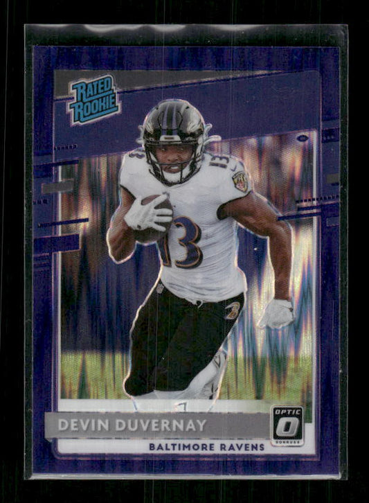 Devin Duvernay - 2020 Donruss Optic - Purple Shock - Rated Rookie