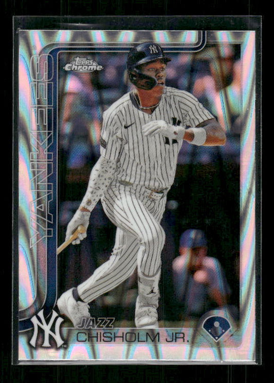 Jazz Chisholm Jr. - 2025 Topps Chrome - Raywave Refractors