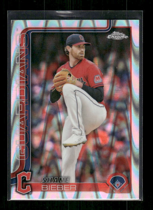 Shane Bieber - 2025 Topps Chrome - Raywave Refractors