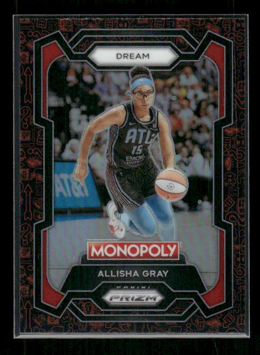 2024 Panini Prizm Monopoly WNBA #6 Allisha Gray Classic Icons Red Prizm