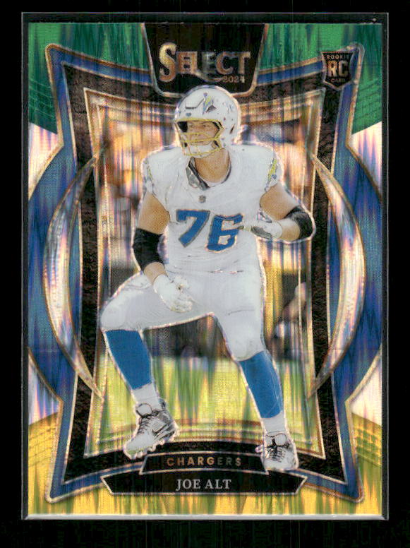 2024 Panini Select #82 Joe Alt Green & Yellow Prizm Shock