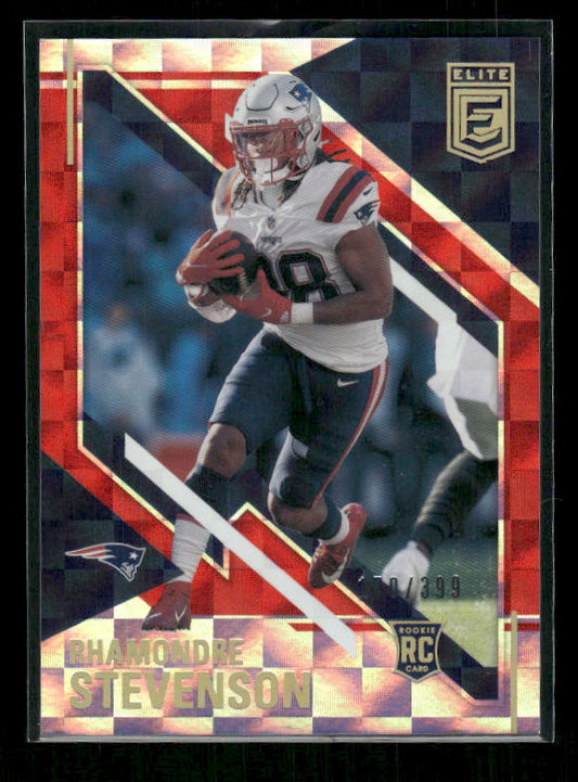 2021 Panini Chronicles #188 Rhamondre Stevenson Elite Update Red #/399