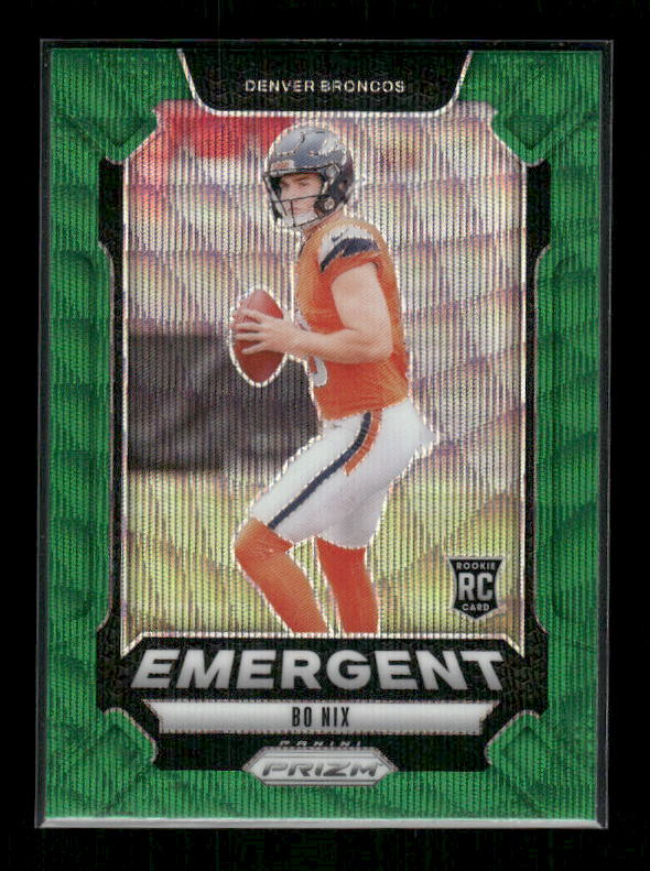 2024 Panini Prizm - Emergent Green Wave Prizm #3 Bo Nix