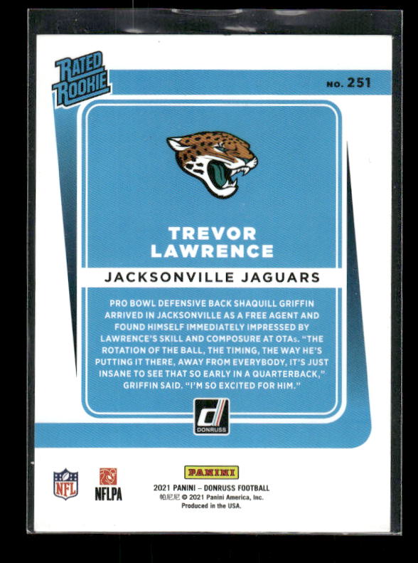 2021 Donruss #251 Trevor Lawrence