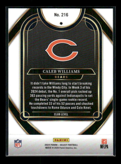 2024 Panini Select #216 Caleb Williams