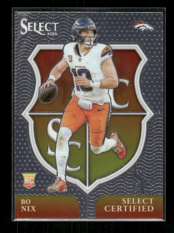 2024 Panini Select #4 Bo Nix Select Certified Rookies