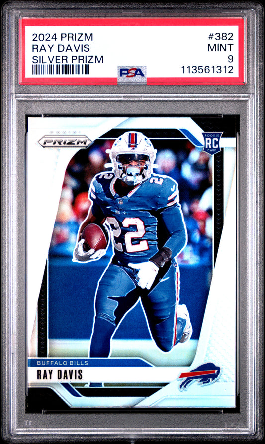 2024 Panini Prizm #382 Ray Davis Silver Prizm PSA 9