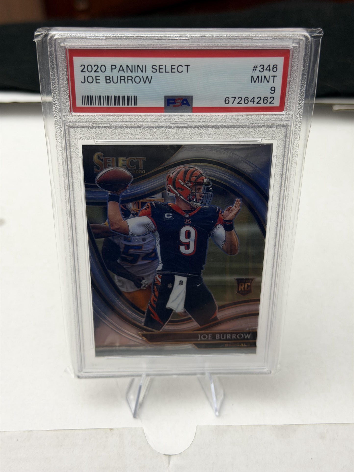 2020 Panini Select #346 Joe Burrow PSA 9