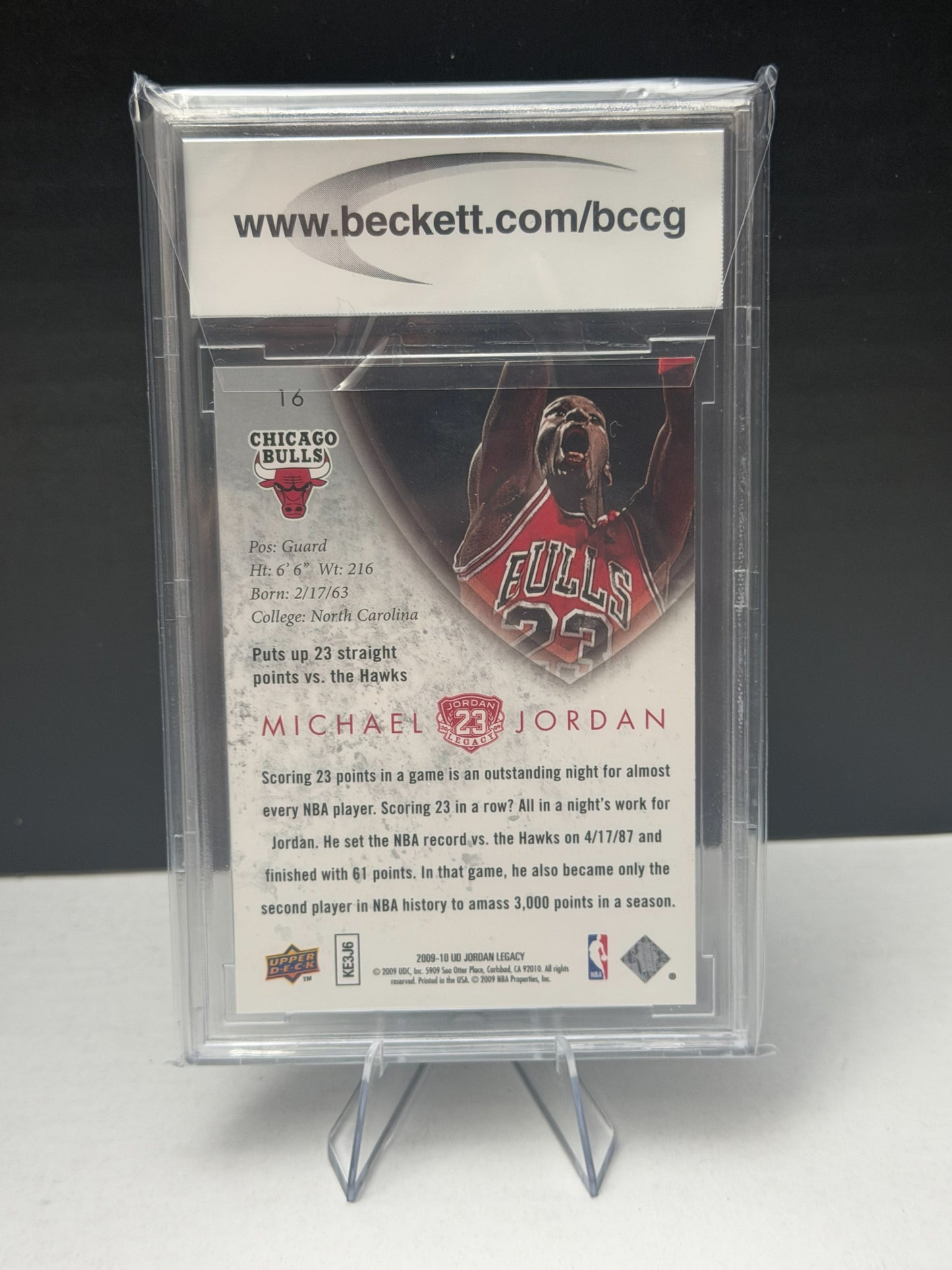 2009-10 Upper Deck Michael Jordan Legacy Collection Gold #16 BCCG 10
