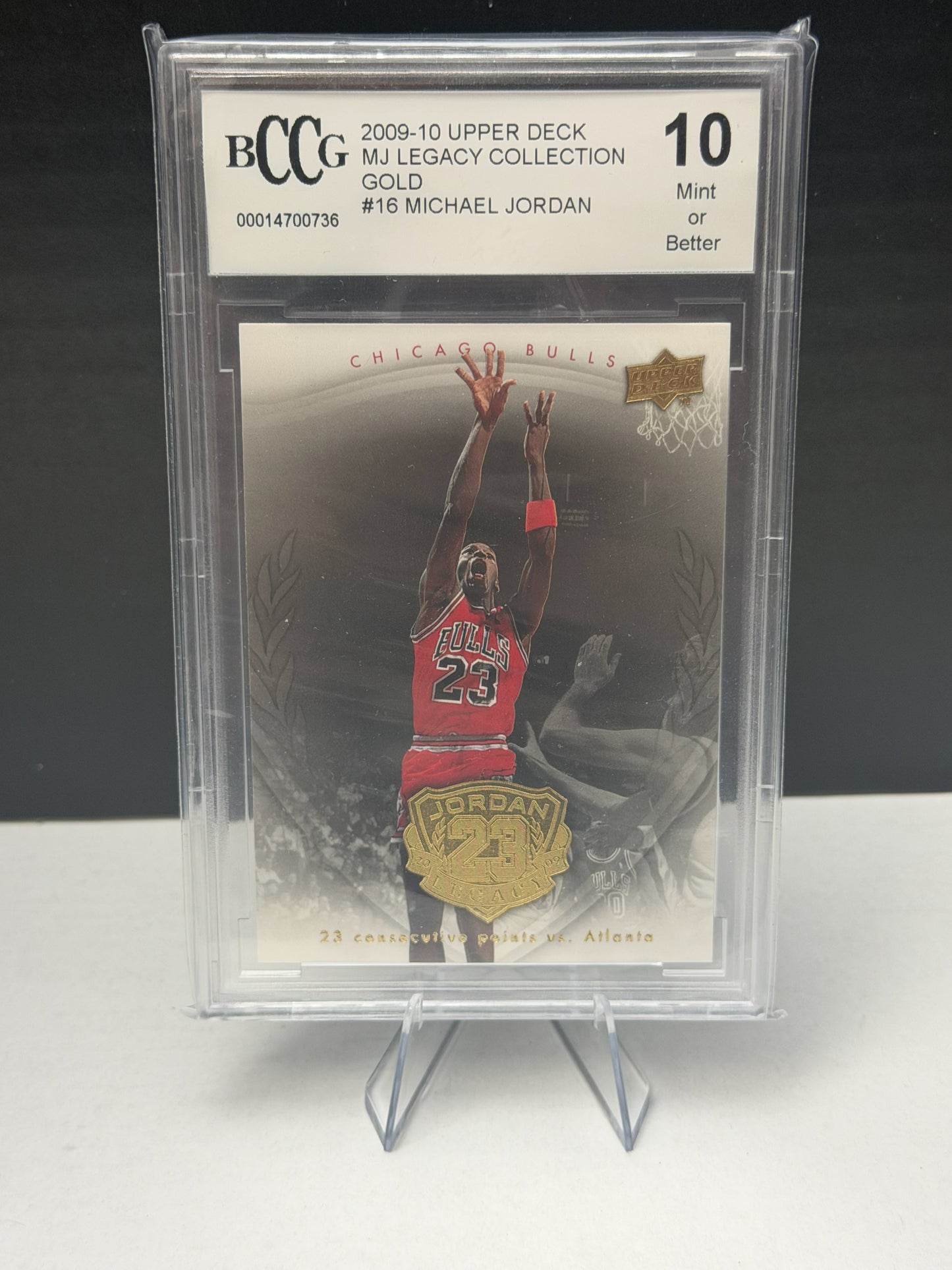 2009-10 Upper Deck Michael Jordan Legacy Collection Gold #16 BCCG 10