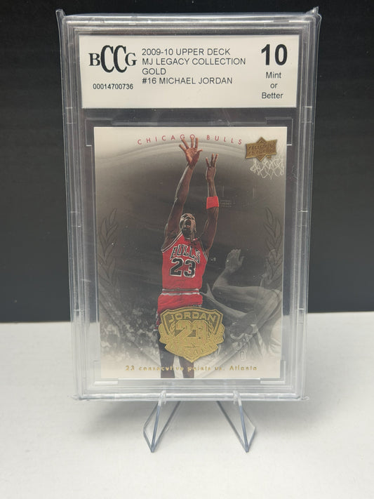 2009-10 Upper Deck Michael Jordan Legacy Collection Gold #16 BCCG 10