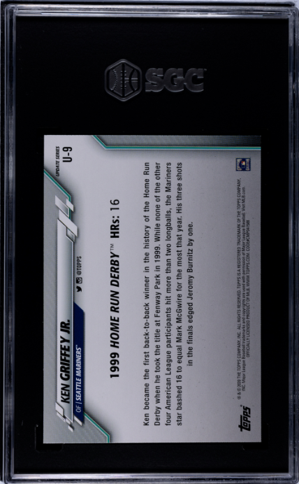 2020 Topps Update #U-9 Ken Griffey Jr. SGC 10