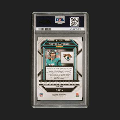 Trevor Lawrence - 2022 Panini Prizm - Red Shimmer /35 - PSA 10