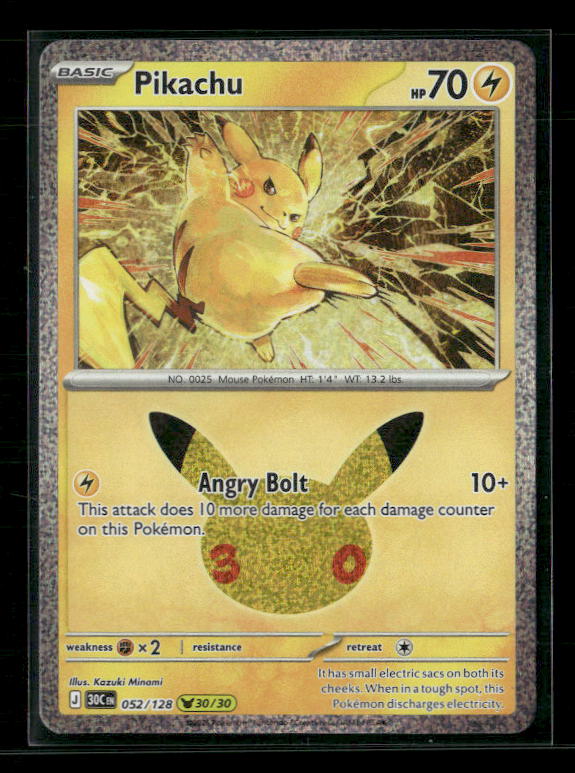 ME: 30th Celebration #052/128 Pikachu