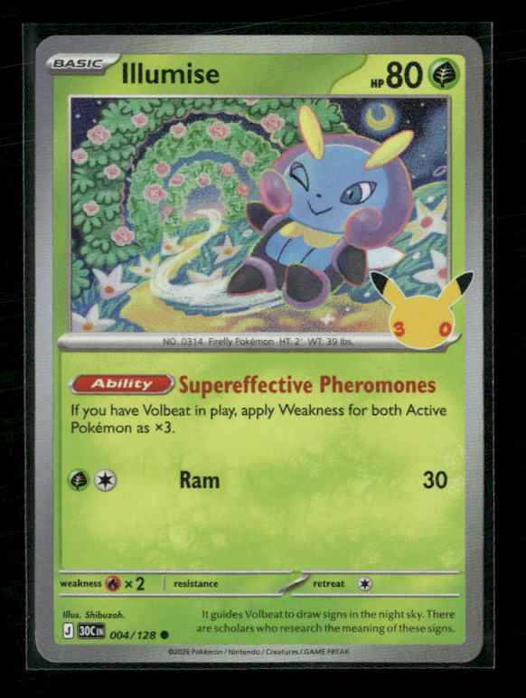 ME: 30th Celebration #004/128 Illumise