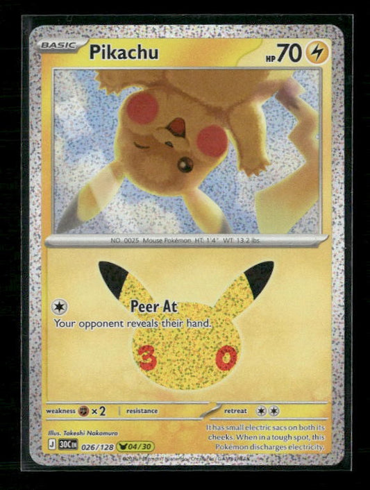 ME: 30th Celebration #026/128 Pikachu