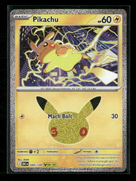 ME: 30th Celebration #030/128 Pikachu