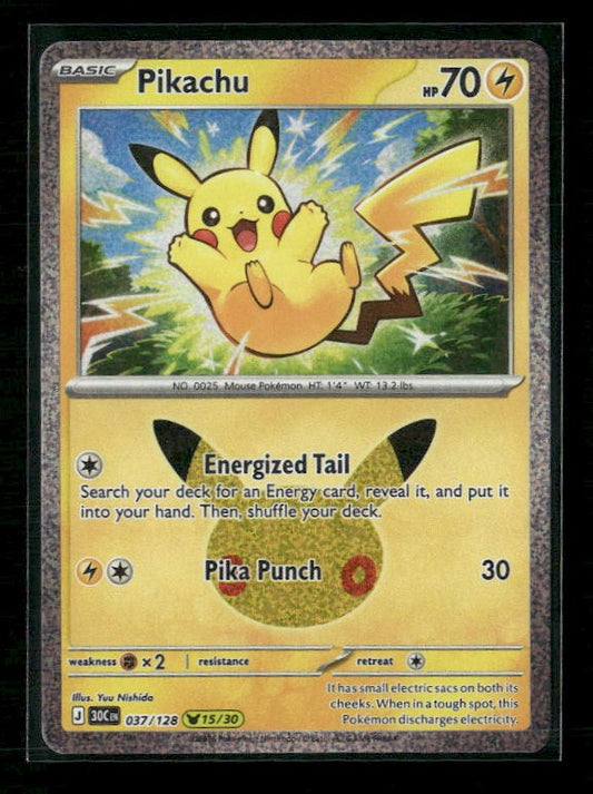ME: 30th Celebration #037/128 Pikachu