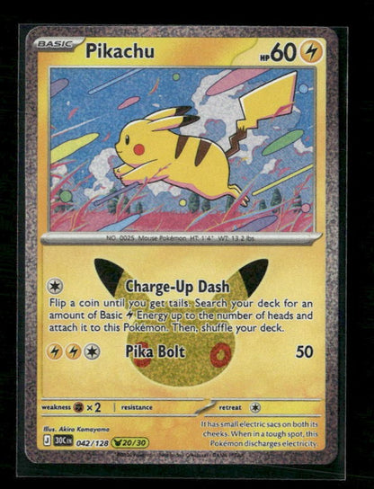 ME: 30th Celebration #042/128 Pikachu
